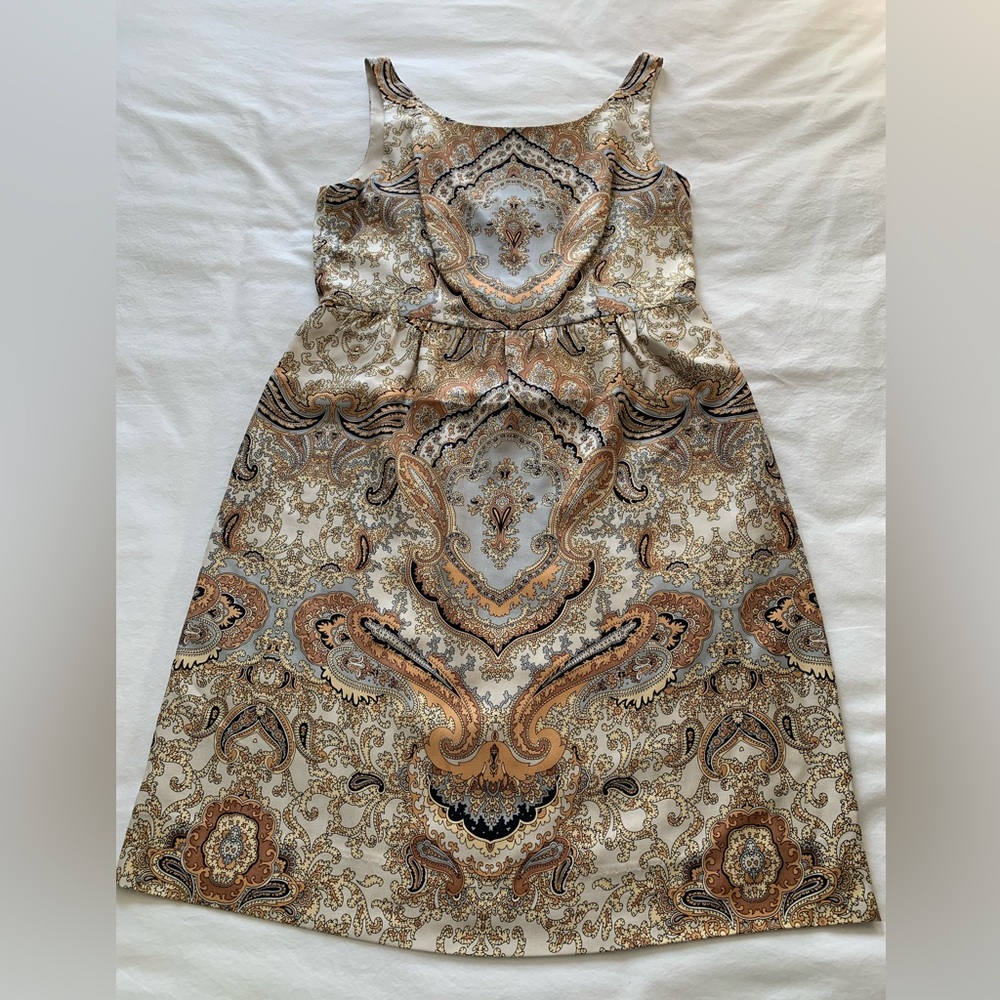 EUC! RARE! J.Crew Paisley Silk Dress